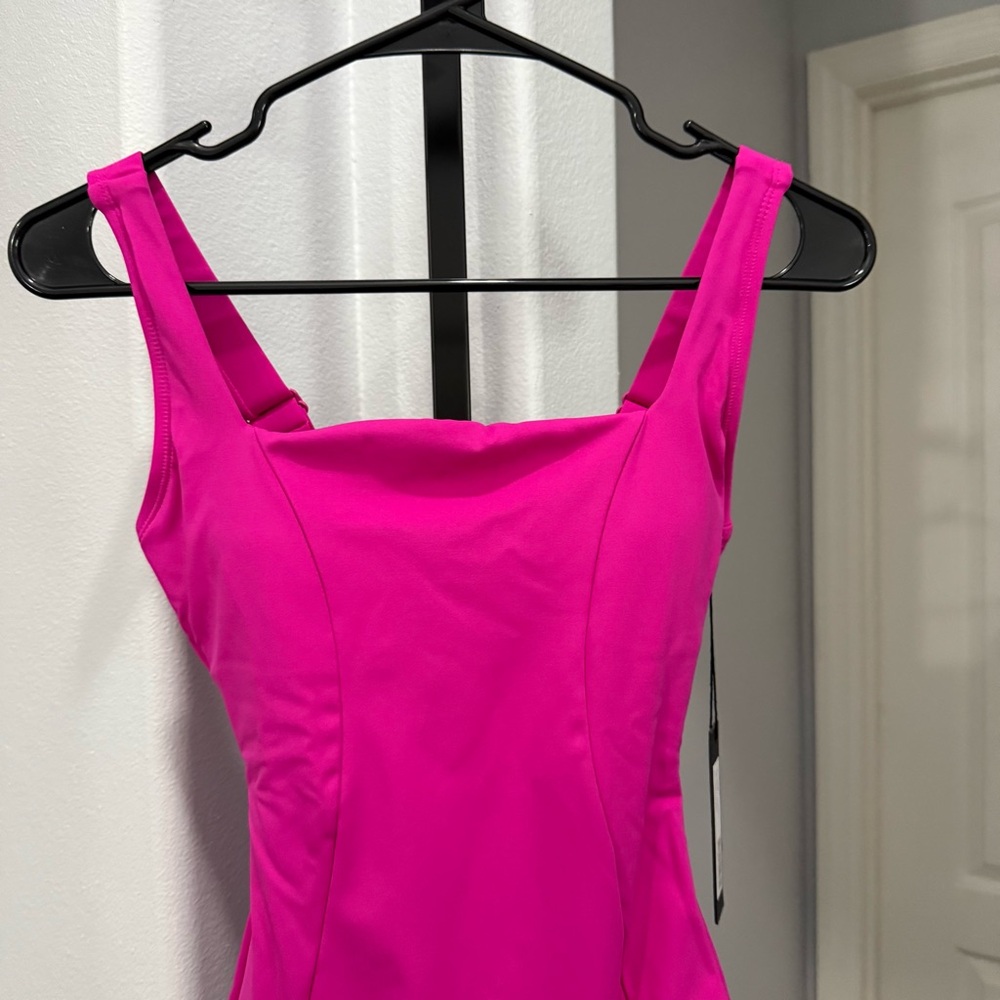 TA3 Squarey Pink One Piece Sculpting Swimsuit Shapewear Size XS Xlong - Picture 2 of 6